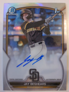 2023 Bowman Draft Picks Chrome Prospect Autographs Refractors 098/499 Jay Beshears #CDA-JBE