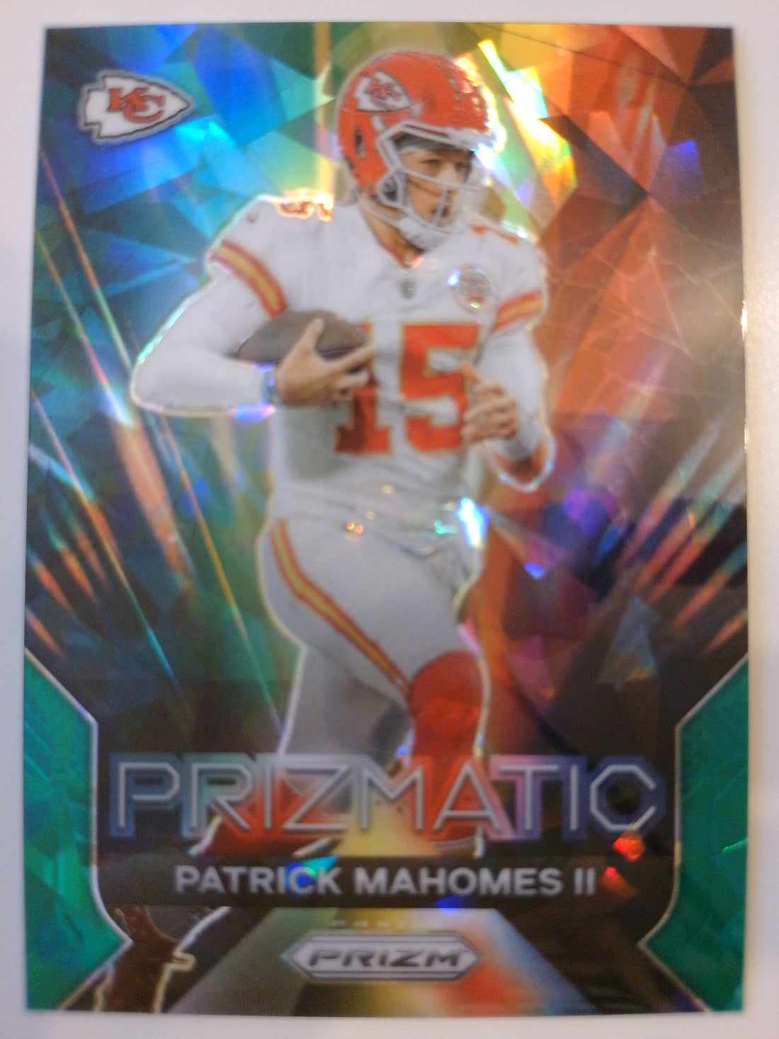2023 Panini Prizm Prizmatic Green Ice Patrick Mahomes II #2