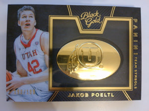 2016-17 Panini Black Gold Collegiate Team Symbols 190/199 Jakob Poeltl #27
