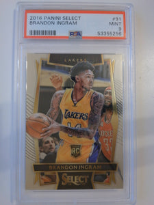 2016 Panini Select Brandon Ingram #91 RC PSA 9