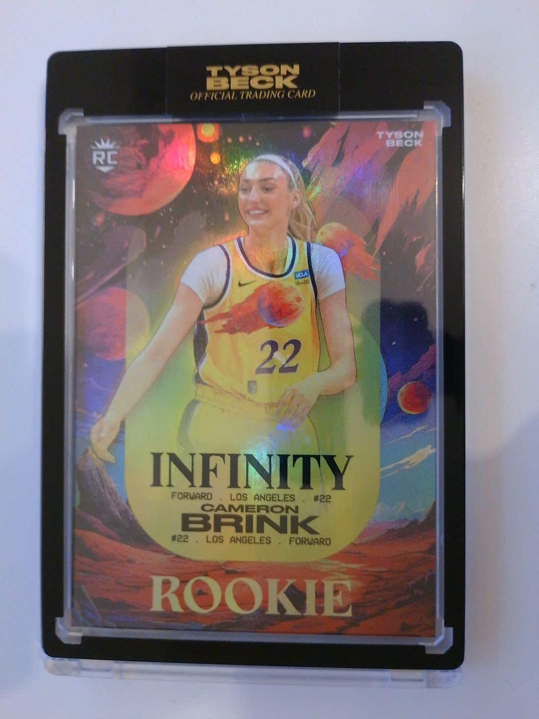 2024 Cameron Brink X Tyson Beck Infinity Rainbow Foil 02/25 Cameron Brink RC