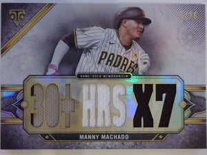2024 Topps Triple Threads Triple Threads Autograph Relics 12/36 Manny Machado #TTR-MM3
