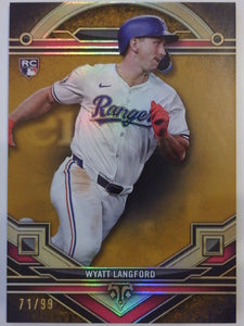 2024 Topps Triple Threads Gold 71/99 Wyatt Langford #55 RC