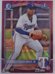 2025 Bowman Chrome Prospects Fuchsia Shimmer 020/199 David Ortiz Jr. #BCP-29