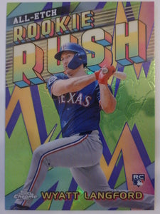 2024 Topps Chrome Update Series Chrome All-Etch Rookie Rush Wyatt Langford #CAERU-6 RC