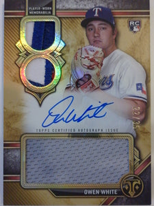 2024 Topps Chrome Update Series Chrome All-Etch Rookie Rush 22/35 Owen White #RAR-OW RC