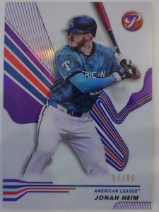 2024 Topps Pristine Pristine Purple Refractors 57/99 Jonah Heim #256