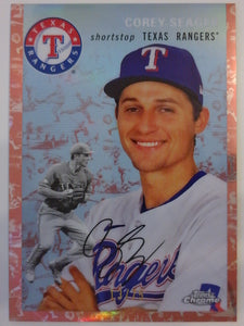 2023 Topps Chrome Platinum Anniversary Rose Gold Refractors 13/75 Corey Seager #308