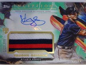 2023 Topps Inception Inception Autograph Patch Green 29/99 Vaughn Grissom #IAP-VGR RC