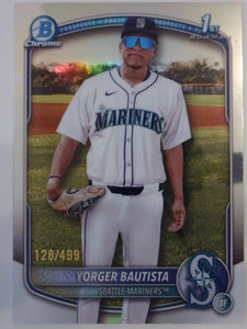 2025 Bowman Chrome Refractors 128/499 Yorger Bautista #BCP-194