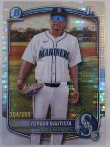 2025 Bowman Chrome Pulsar Refractors 204/399 Yorger Bautista #BCP-194