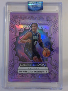 2022-23 Panini Obsidian Electric Etch Purple Flood 27/49 Bennedict Mathurin #2
