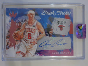 2022-23 Panini Court Kings Brush Strokes Pink 4/8 Alex Caruso #BR-ACC