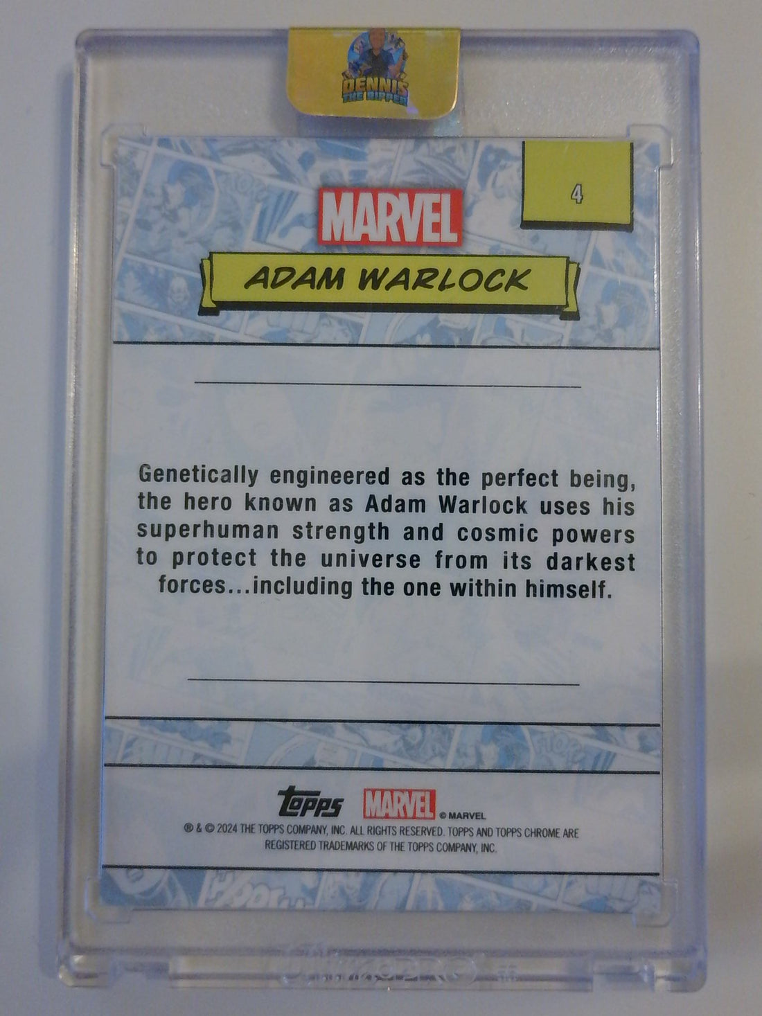2024 Topps Chrome Marvel Gold Wave Refractor 08/50 Adam Warlock #4