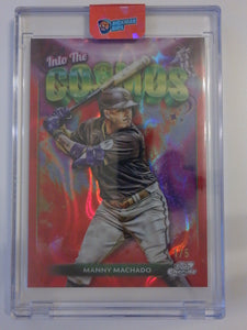 2024 Topps Chrome Cosmic Into the Cosmos Red Flare Refractors 1/5 Manny Machado #ITC-14