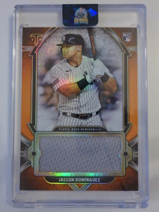2024 Topps Triple Threads Single Jumbo Relics Amber 05/18 Jasson Dominguez #SJR-DOM2
