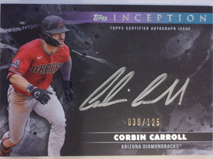 2024 Topps Inception Silver Signings 030/125 Corbin Carroll #SS-CC