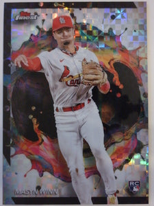 2024 Topps Finest Rare Checkerboard Masyn Winn #212 RC