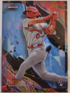 2024 Topps Finest Uncommon Sky Blue Refractors 152/250 Masyn Winn #143 RC