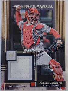 2024 Topps Museum Collection Meaningful Materials Relics 69/99 Wilson Contreras #MMR-WC