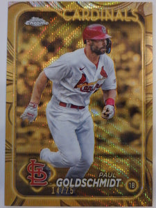 2024 Topps Gilded Collection Gold Wave 14/75 Paul Goldschmidt #59