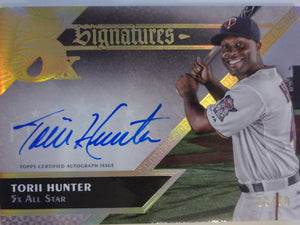 2024 Topps Five Star Five Time Signatures 18/50 Torii Hunter #FTS-THO
