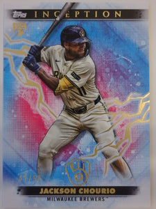 2024 Topps Inception Gold Electricity 47/50 Jackson Chourio #95 RC