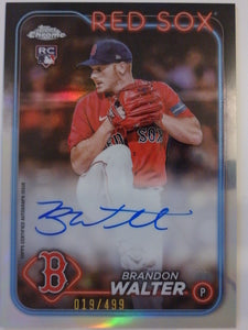 2024 Topps Chrome Rookei Autographs Refractor 019/499 Brandon Walter #RA-BWA RC