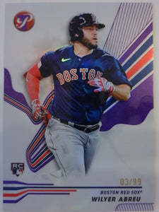 2024 Topps Pristine Pristine Purple Refractors 03/99 Wilyer Abreu #95 RC