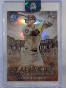 2024 Bowman Chrome Gladiators of the Diamond Jackson Merrill #GOTD-11 RC