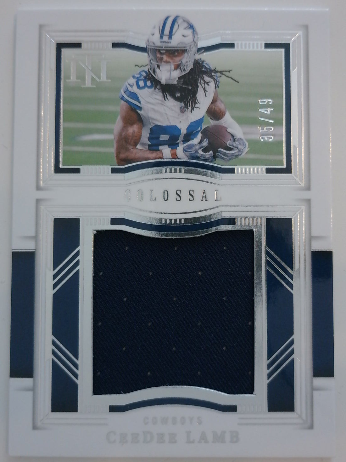 2023 Panini National Treasures Colossal Materials 35/49 CeeDee Lamb #CMT-CLB