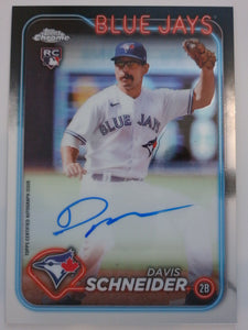 2024 Topps Chrome Rookie Autograph Davis Schneider #RA-DSC RC