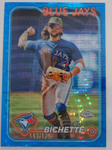 2024 Topps Chrome Blue Sonar Refractors 113/125 Bo Bichette #27