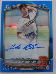 2024 Topps Chrome Blue Sonar Refractors 127/150 Jacob Bresnahan #CPA-JBR