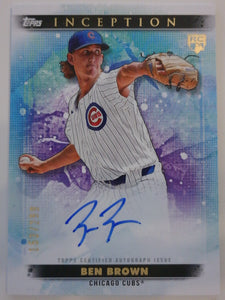 2024 Topps Inception Base Rookie and Emerging Stars Autographs 153/299 Ben Brown #BRES-BBR RC