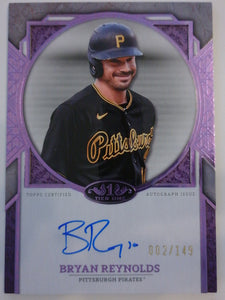 2024 Topps Tier One Next Level Autographs Purple Foil 002/149 Bryan Reynolds #NLA-BR