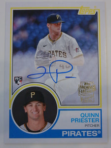 2024 Topps Archives 1983 Fan Favorite Autographs Quinn Priester #83FF-QP RC