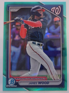 2024 Bowman Chrome Prospects Aqua Refractor 052/125 James Wood #BCP-216