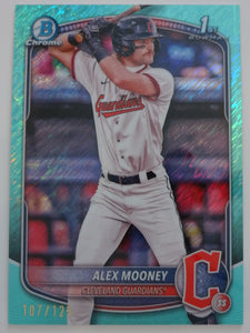 2025 Bowman Chrome Prospects Aqua Shimmer Refractor 107/125 Alex Mooney #BCP-149