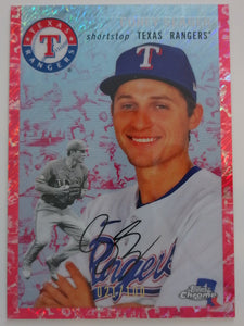 2023 Topps Chrome Platinum Anniversary  Fuchsia Lava Refractors 021/100 Corey Seager #308