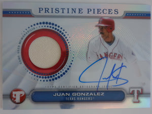2024 Topps Pristine Pristine Pieces Autograph Relics Juan Gonzalez #PPAR-JG