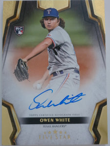 2024 Topps Five Star Autographs Owen White #FSA-OW RC