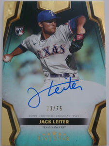 2024 Topps Five Star Aqua 23/75 Jack Leiter #FSA-JL