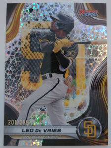 2024 Bowman's Best Prospects Mini-Diamond Refractors 201/299 Leo De Vries #TP-18