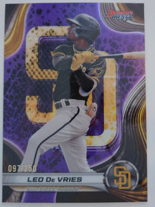 2024 Bowman's Best Prospects Purple Refractors 097/250 Leo De Vries #TP-18