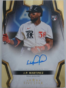 2024 Topps Five Star Autographs J.P. Martinez #FSA-JMA RC