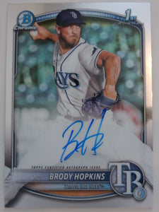 2025 Bowman Chrome Prospects Autographs Brody Hopkins #CPA-BH