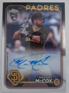2024 Topps Chrome Rookie Autograph Mason McCoy #RA-MCC RC