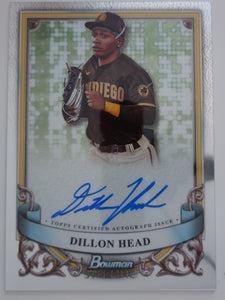 2024 Bowman Sterling Prospect Autographs Dillon Head #PA-DH