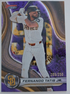 2024 Bowman's Best Purple Mojo Refractor 205/250 Fernando Tatis Jr. #55